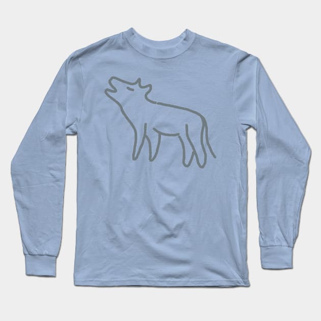 Wolf Long Sleeve T-Shirt by kmtnewsman